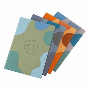 Carnet A5 en cuir PU à couverture rigide avec surpiqûres colorées personnalisées 2026, 100 feuilles, journal scolaire, pages épaisses, vente en gros - Product Image 1