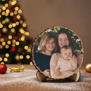 Natural Unfinished Round <b>Wood</b> <b>Slices</b> Custom Size Modern Design Custom Logo for DIY Christmas Crafts Painting - Product Image 1