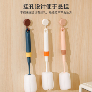 <b>Extendable</b> Sponge Cup <b>Brush</b> Long Handle Adjustable Length For Bottle Cleaning Household Use - Product Image 2