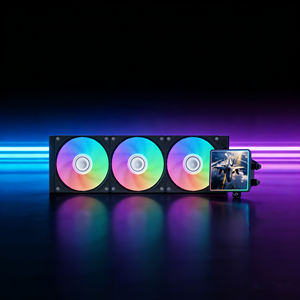 Refroidisseur liquide TJCOOLER Kage360 120 mm avec écran intelligent, LED ARGB en cuivre, faible <span class=keywords><strong>bruit</strong></span> et surveillance en temps réel pour boîtier d'ordinateur - Product Image 1