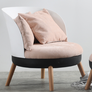 Nordic Furniture Modern Round Seat Soft Comfortable Wabi-sabi Japandi Nordic Leisure <strong>Occasional</strong> Living Room Bedroom <strong>Chair</strong> - Product Image 3