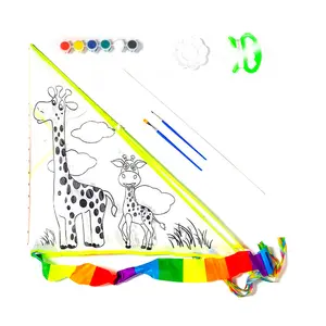 DIY Children's Handmade Painting Blank Colored Kite