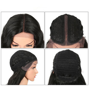 วิกผมลูกไม้ด้านหน้าแบบคอสเพลย์สีบลอนด์ออมเบรแบบธรรมชาติ ยาว 42 นิ้ว พร้อมผมเบบี้แฮร์ สำหรับผู้หญิงผิวดำ วิกผมสังเคราะห์แบบลูกไม้ด้านหน้า - Product Image 6