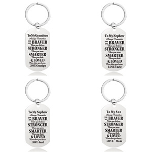 Portachiavi in Acciaio Inossidabile per Nipote, Figlia, Migliore Amica, Fidanzato, Fidanzata, Moglie, Marito, Nipote, Figlio, Sorella, Mamma, Papà - Product Image 1