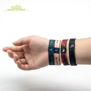Pulsera Elástica Personalizada de Diseño Ecológico 2025 2026, Pulsera Elástica de Poliéster Tejido para Niños, Venta al por Mayor - Product Image 3
