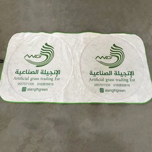 Nuovo materiale Tyvek durevole parasole <span class=keywords><strong>auto</strong></span> blocchi pieghevoli <span class=keywords><strong>sole</strong></span>, calore e raggi UV con Logo stampato schermo solare automobilistico - Product Image 2