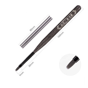 Ingéniosité série manucure professionnelle Nail Art ensemble <span class=keywords><strong>de</strong></span> pinceaux haute PBT Nylon Gel Liner brosse ovale en bois peinture brosse sertie - Product Image 5
