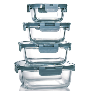Качественный герметичный контейнер без бисфенола А, кухонная герметичная коробка, стеклянный набор для хранения пищевых продуктов с крышками - Product Image 4