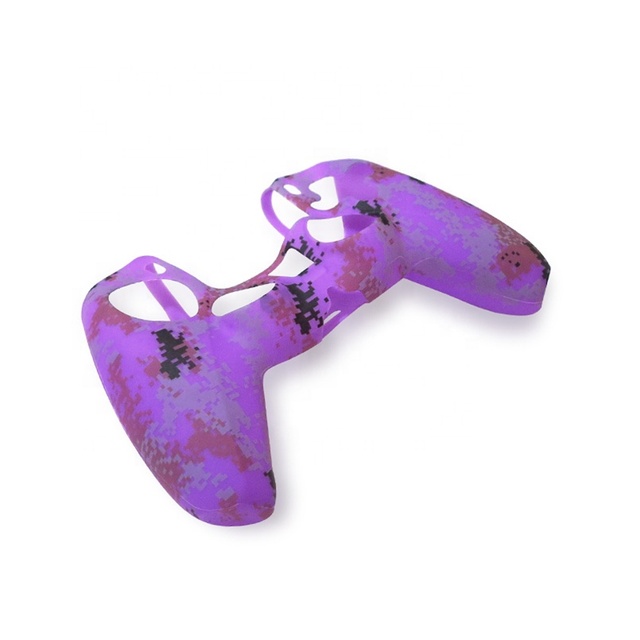 Purple Camouflage Shell Case for PlayStation 5 PS5 Controller Housing Shell