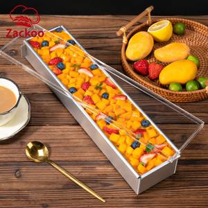 Juego <span class=keywords><strong>de</strong></span> 4 Moldes para Pastel <span class=keywords><strong>de</strong></span> Aleación <span class=keywords><strong>de</strong></span> Aluminio, Moldes Rectangulares para Pan y Tiramisú con Tapa, Espátula, Cortador y <span class=keywords><strong>Molde</strong></span> Antiadherente para Hornear - Product Image 3