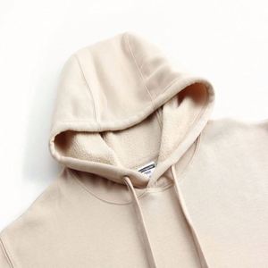 Men High Quality Cotton Thick 550Gsm Heavy French Terry Pullover Custom <b>Drop</b> Shoulder Fleece Oversized Hoodie - Product Image 5