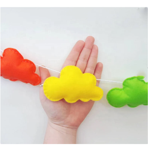 Decoración multifuncional de nubes de fieltro para bebé - Product Image 3