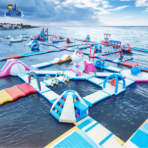 Parc aquatique <span class=keywords><strong>gonflable</strong></span> géant commercial d'été Lilytoys, parc aquatique flottant en <span class=keywords><strong>eau</strong></span> de mer, <span class=keywords><strong>parcours</strong></span> d'obstacles flottant en plein air - Product Image 2