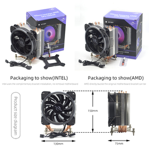 SUMOND RGB LED Glare PC <span class=keywords><strong>CPU</strong></span> Ventiladores de refrigeración 12th Generation LGA1700 Compatible I3 12400F I5 12400F <span class=keywords><strong>I7</strong></span> 12700 <span class=keywords><strong>I7</strong></span> 12700K I9 12900K - Product Image 3