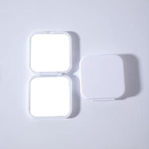 2025 Wholesale Cosmetic <b>Mirror</b> Handheld Blue <b>Pocket</b> <b>Mirror</b> Customized logo Makeup <b>Mirrors</b> - Product Image 3