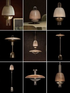 Lustre en verre vintage américain, lampes artistiques en forme de soucoupe volante pour club-house, salon de pédicure, hôtel, allée, réception, café - Product Image 5