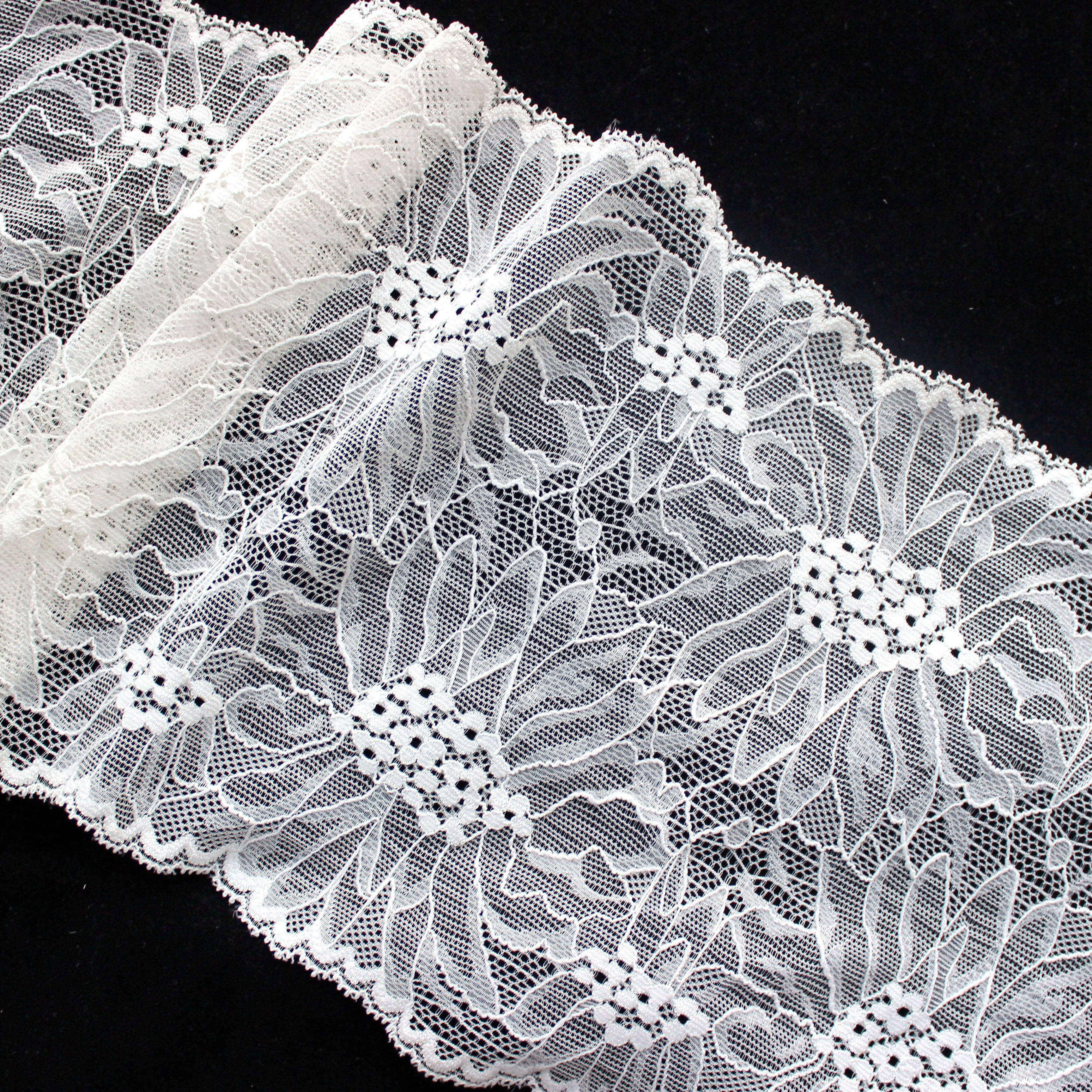 Ruban De Dentelle De Calais Blanc Cassé | Les Tissus De Catherine