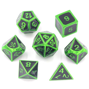 Juego de dados de dragón y mazmorras personalizado de 16MM, juego de dados de Metal poliédrico de aleación de Zinc para juegos de mesa - Product Image 4