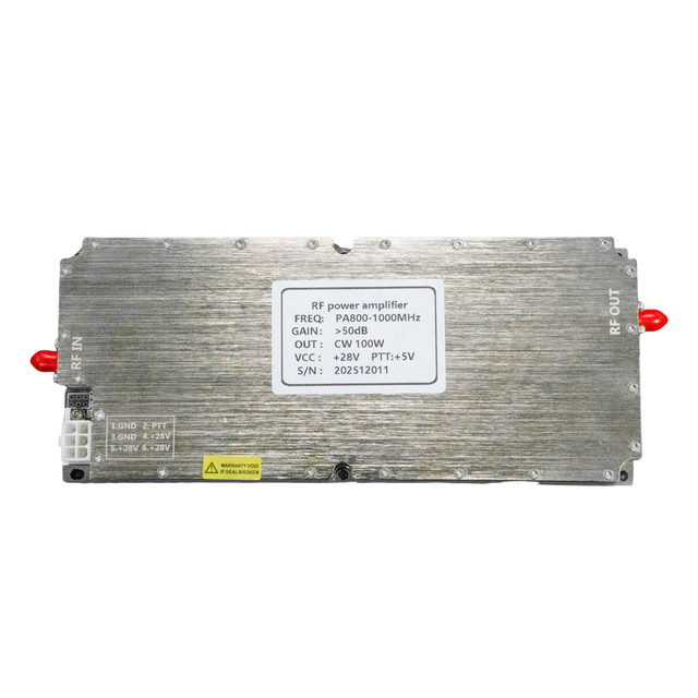 100W RF Power Amplifier Module 800-1000MHz 50dB Gain CW Pulse PA for EMC Test
