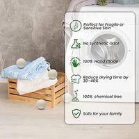 Nouveautés 2026 : Boules de séchage écologiques en laine mérinos 100 % naturelle de Nouvelle-Zélande, faites à la main, 6 pièces, couleur personnalisée, vues à la télévision