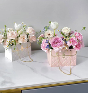 Csmd Yiwu nhà sản xuất Trung Quốc giá rẻ giá quà tặng bao bì giấy Vật liệu màu hồng bó hoa hiển thị hộp cho ngày Valentine - Product Image 3