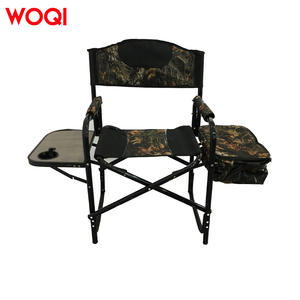 Chaise de Réalisateur Pliante d'Extérieur Woqi avec Plateau, Chaise de Camping en Aluminium Camouflage pour Jardin 92X55X42 - Product Image 2