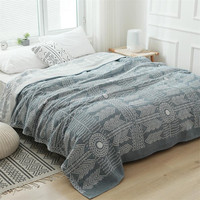 100% coton mousseline couverture de lit motif solide écologique maison Textile couverture canapé couvre-lit jeter serviette pour lits serviette couvertures