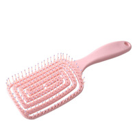 Nouvelle Brosse Coiffante Portable Anti-Moustiques Creuse et Circulaire pour Filles, Volumisante, Massante du Cuir Chevelu, Design Côtelé L-785