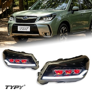 ชุดไฟหน้าสำหรับ Subaru Forester ปี 2013-2018 12V เลนส์เลเซอร์  แบบ Retrofit LED พร้อมไฟวิ่งกลางวันและไฟเลี้ยวแบบไหล - Product Image 1