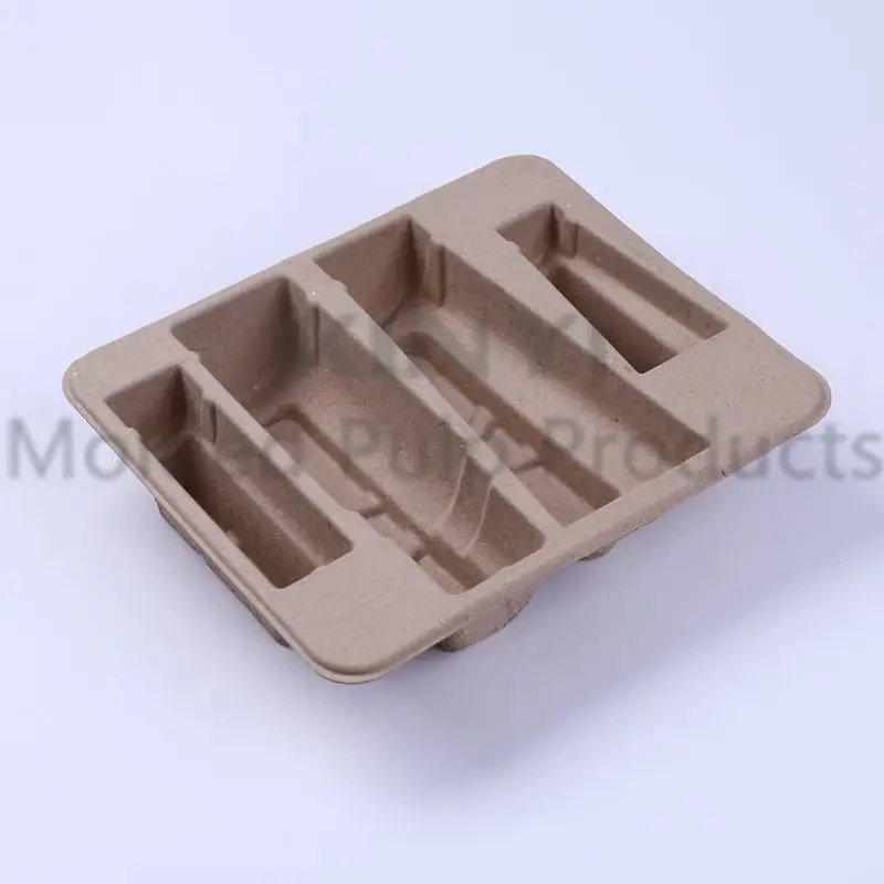 Eco Biologisch Afbreekbare Beschermende Pulp Mold Insert Doos Verpakking Inserts