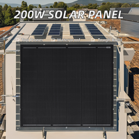 Panneau solaire photovoltaïque rigide plat de 200 W avec structure en nid d'abeille, excellente dissipation thermique