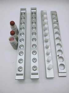 カスタムコスメティックリップスティック、リップバーム、ファンデーションスティック、コンシーラー充填用金型、6/8/10/12/24/48/72個のキャビティ、鏡面研磨アルミニウム - Product Image 3