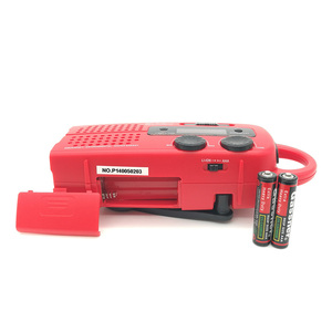 Cho kchibo xách tay khẩn cấp Hand Crank đài phát thanh AM <span class=keywords><strong>FM</strong></span> 2 thương hiệu điện thoại <span class=keywords><strong>Radio</strong></span> Charger LED Đèn pin SOS chức năng báo động làm bằng nhựa - Product Image 6