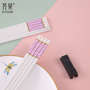 <span class=keywords><strong>Palillos</strong></span> blancos de 2 colores de stock, <span class=keywords><strong>palillos</strong></span> de 27cm con <span class=keywords><strong>nombre</strong></span>, juego de regalo, <span class=keywords><strong>palillos</strong></span> de fibra de vidrio de colores de plástico marfil de aleación para 2 personas - Product Image 6