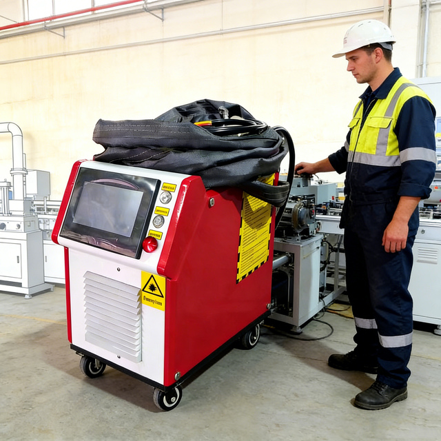 100W Pulse Laser Cleaning Machine Mini Size for Small Workshop and Home Use