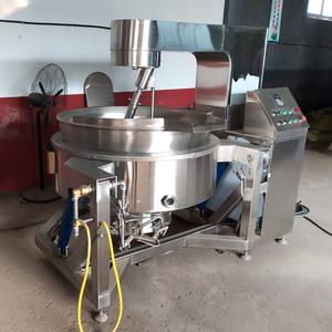 Máquina de cocina de salsa de Chile de mermelada completamente automática, máquina mezcladora de cocina planetaria de acero inoxidable, chaqueta, tetera - Product Image 5