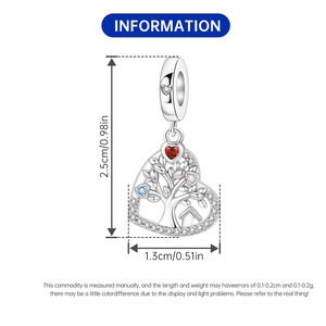 Original White Copper <b>Bead</b> <b>Bracelet</b> - DIY Heart Tree of Life Jewelry, Personalized Women's Jewelry - Product Image 3