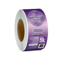 Film rétractable thermique imprimé sur mesure, film PVC PET imperméable rétractable à la chaleur, étiquettes rétractables pour bouteilles d'eau