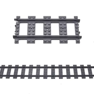 Kereta kota lurus kiri kanan jalur kereta api listrik rel kereta api rel Forked blok melengkung mainan
