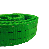 WLL 2Ton 60mm 2M yüksek mukavemetli kaldırma sapanlar CE, tüv, GS sertifikası ile düz göz ile Polyester dokuma dokuma kemer sapanlar