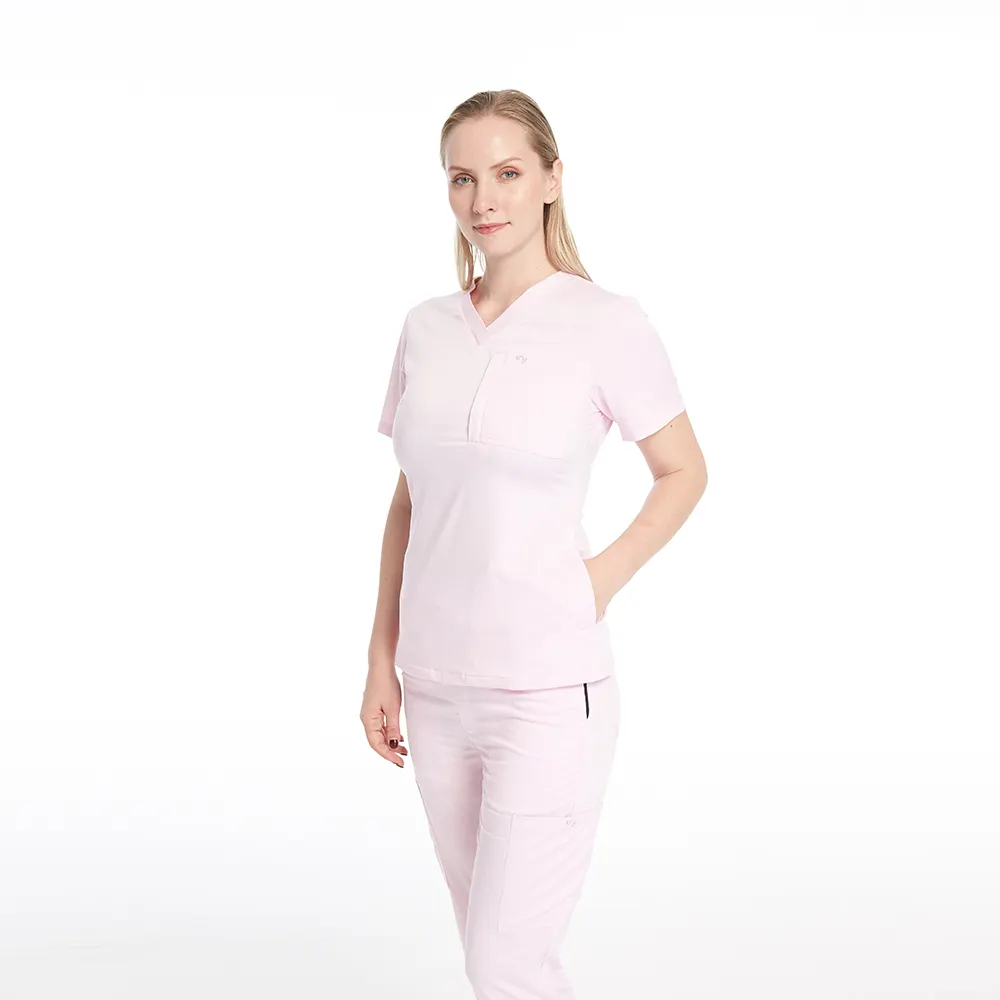 Hospital Apparel Suppler Custom Nurse Doctor Work Scrub Suit Stretch Jogger Sets Medical Staff Uniforms