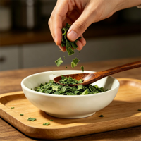 Hot Sale Natural Flavor Dried Green Onion Slices for Noodle Soup Seasoning Condiment