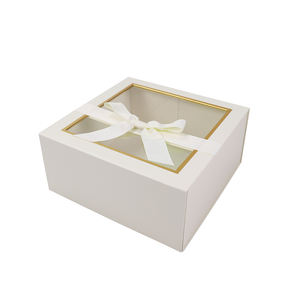 Boîte d'emballage cadeau de luxe en carton rigide pliable magnétique de 2mm d'épaisseur, plastification UV mate logo gaufré blanc mat - Product Image 5