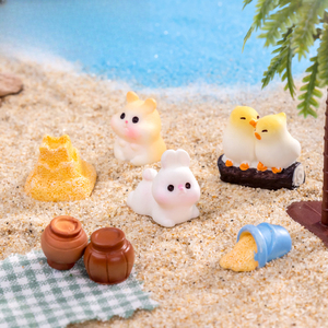 Venta al por mayor Micro paisaje creativo lindo pequeño conejo Animal, jardinería paisajismo ornamento accesorios Mini miniatura ornamento - Product Image 3