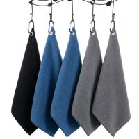 Serviettes de nettoyage de balles de golf en microfibre gaufrée personnalisées, style sport, douces, accessoires et cadeaux de golf pour les membres du club