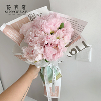SINOWRAP Bahan Kertas Pembungkus Bunga Laris Manis dari Supplier Florist, Bahan Kertas Koran untuk Pengemasan Bunga