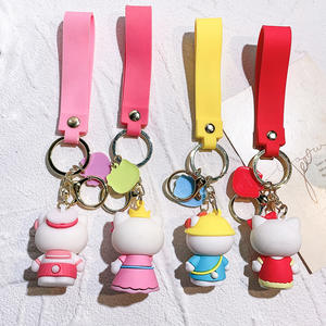 3D PVC Cute Cartoon Anime Keychain Rubber <b>Hello</b> <b>Kitty</b> Key Chain Silicon KT Cat <b>Car</b> Bag Pendant Keyring Keychains <b>Accessories</b> - Product Image 3