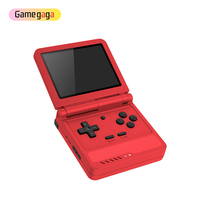 Yo Powkiddy V90S Flip Design Console de jeu portable à écran de 3.5 pouces Lecteurs de jeu portables Système Linux Console de jeu Open Source