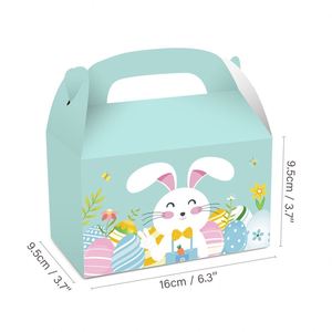 <b>Easter</b> Theme Cartoon Bunny Rabbit Paper <b>Box</b> Kids Party Favors Folding Paper <b>Gift</b> <b>Box</b> Candy Kraft Paper Packaging Boxes - Product Image 4