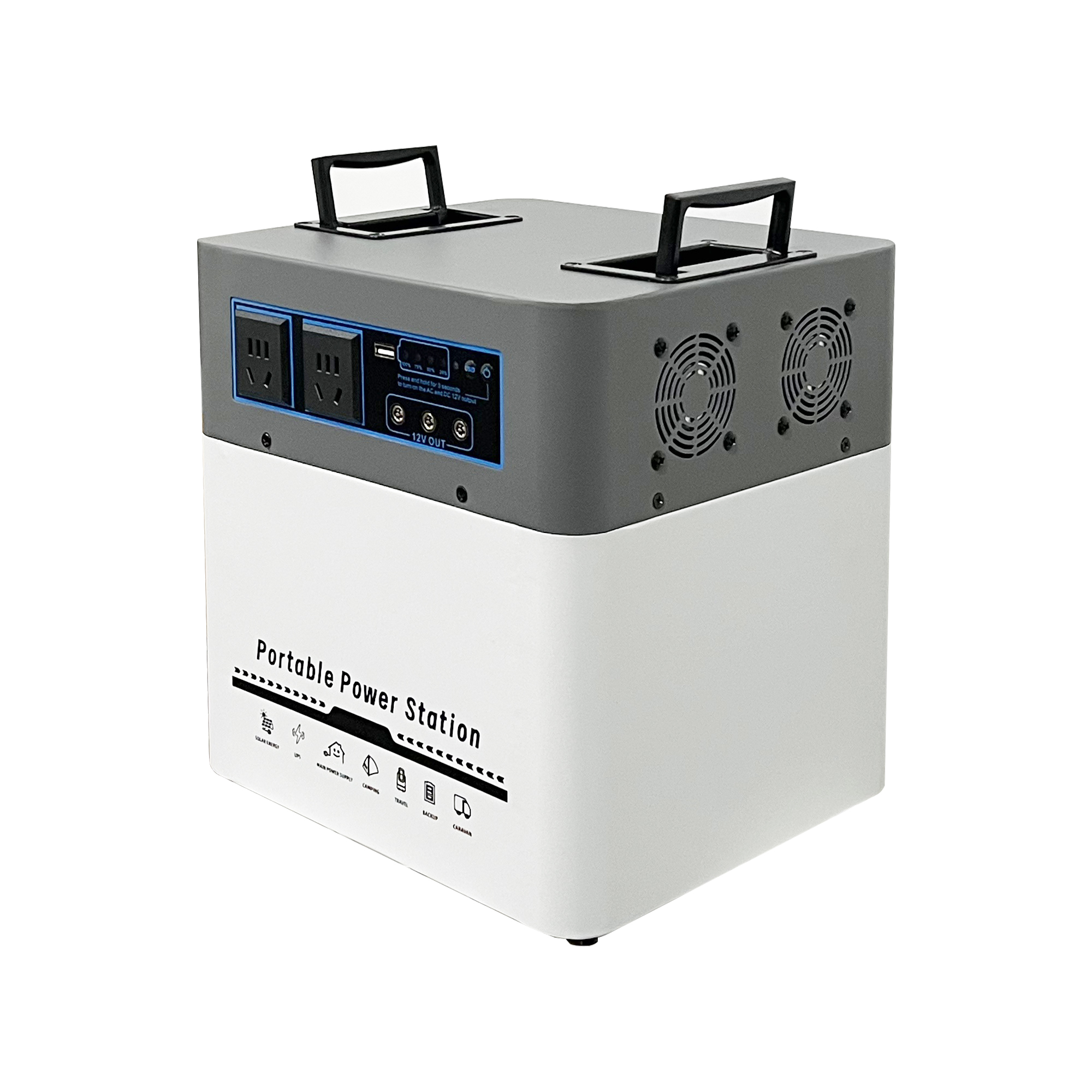<strong>2026</strong> Outdoor <strong>Power</strong> Supply <strong>1000W</strong> 2KWh LiFePO4 Portable Mobile <strong>Solar</strong> Charging Camping Self-driving Stall Household Emergency